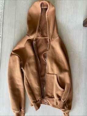 Brown zip up hoodie